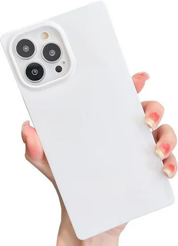 Vista 31 de Elegante funda con patrón de perlas compatible con iPhone, de borde rectangular, delgada, suave, de silicona de poliuretano termoplástico (TPU)