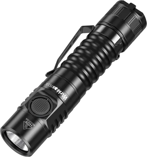 Vista 10 de Wurkkos FC11 - Linterna EDC de 1300 lúmenes, recargable, pequeña y potente, 90CRI máx., 4000K, blanco cálido, IP67, tapa trasera magnética, ideal