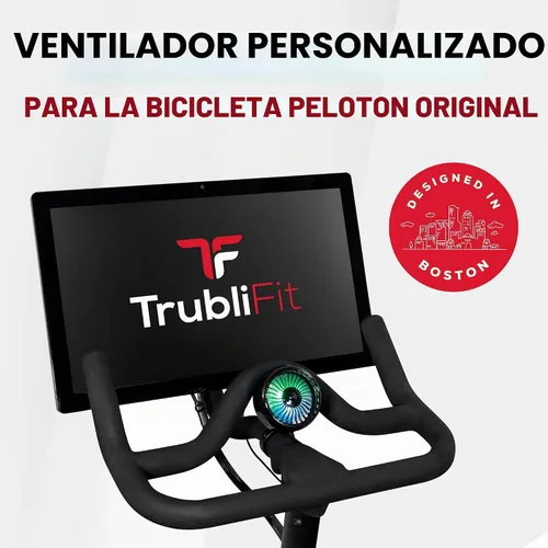 Vista 3 de TrubliFit Ventilador para Bicicleta Peloton y Cinta de Correr Peloton – Accesorios para Peloton – Compatible con Bicicleta Original, Bicicleta+