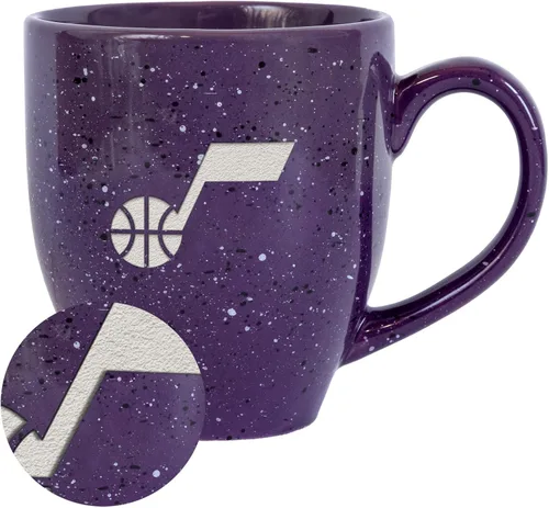 Vista 33 de Rico Industries NBA 16 oz Team Color Laser Engraved Speckled Ceramic Coffee Mug 3-Color del