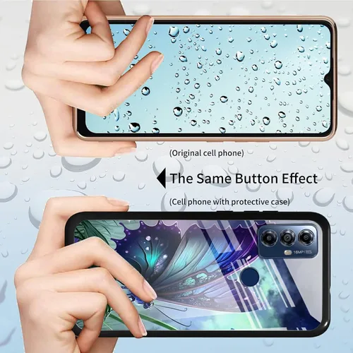 Vista 71 de Funda para Motorola Moto G Stylus 5G 2021 de vidrio templado, funda negra con diseño de mujer negra africana para mujeres y hombres, antiarañazos, a