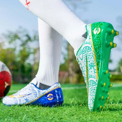 Vista 5 de Zapatos deportivos de fútbol para niños y hombres, tenis de fútbol para equipo de fútbol, ligeros, para correr, al aire libre, cómodos