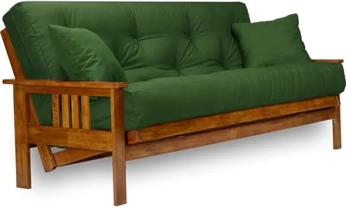 Vista 13 de Stanford juego de futón - Talla Full o Queen, colchón de 8 pulgadas, Madera Noble