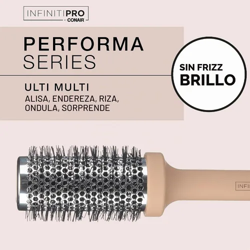 Vista 2 de InfinitiPro by Conair - Cepillo para el cabello - Cepillo redondo - Cepillo redondo para soplar - Diseñado para retener el calor y el flujo de aire