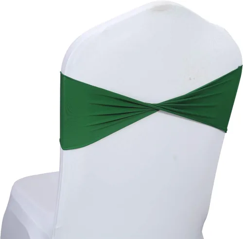 Vista 29 de MDS Paquete de 100 bandas de elastano para silla, bandas lisas sin hebilla, reutilizables, elásticas, para decoración de bodas, recepciones, Azul