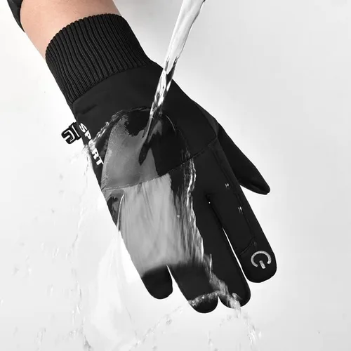 Vista 3 de Angjiny Guantes de invierno para hombres y mujeres guantes de pantalla táctil guantes cálidos para clima frío guantes de trabajo para congelador