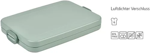 Vista 2 de Mepal Fiambrera plana - Fiambrera para llevar - 2 sándwiches o 4 rebanadas de pan - Negro nórdico