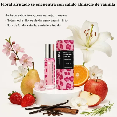 Vista 3 de DIBALA Perfume de Feromonas para Mujeres, Aceite de Perfume Roll On Natural de Larga Duración 10ml (0.34 fl oz)
