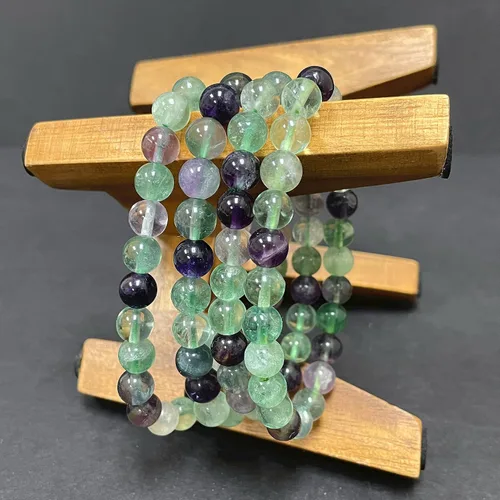 Vista 478 de Gem Avenue Handmade Round Bead Stretch Bracelet Unisex Natural Stone Beaded Jewelry for Men & Women, Elastic Wristband for Daily Wear