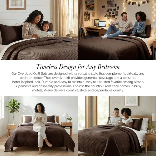 Vista 18 de Southshore Fine Living, Inc. Juego de edredón individual XL, colcha de microfibra acolchada, juego de edredón individual con funda de almohada, ropa