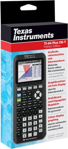 Vista 3 de Texas Instruments TI-84 Plus CE-T Python Edition Calculadora Gráfica (Pantalla a Color) Negra