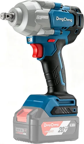 Vista 10 de Dong Cheng - Llave de impacto inalámbrica sin escobillas de 20 V, torsión alta de 515 pies-libras, pistola de impacto inalámbrica de 1/2 pulgada