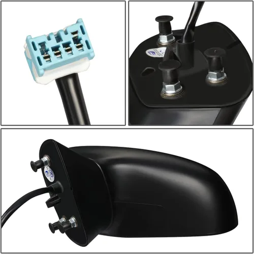 Vista 5 de DNA Motoring OEM-MR-HO1320260 Espejo retrovisor izquierdo con ajuste de potencia, calefactado y plegable para lado del conductor, compatible