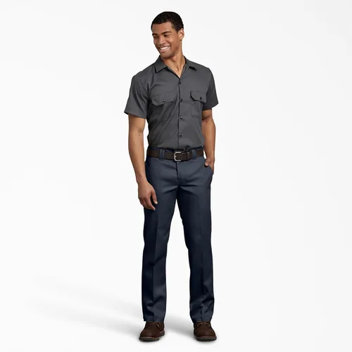 Vista 6 de Dickies Pantalones de trabajo ajustados 873 para hombre Azul marino oscuro