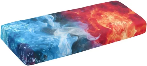 Vista 10 de Cubierta antipolvo para teclado de piano de llama, cubierta protectora de teclado de música elástica para pianos eléctricos digitales