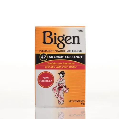 Vista 38 de Bigen - Tinte permanente en polvo, castaño claro #46, 0.21 onzas