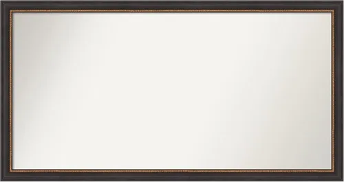 Vista 170 de Amanti Art Espejo de baño negro para sobre el fregadero, 23 x 23 pulgadas, espejo cuadrado negro Ashton, marco de madera tradicional mediano, se