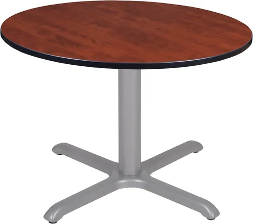Vista 12 de Regency Cain - Mesa de descanso redonda con base en X de 36 pulgadas, color cereza Cereza/Negro