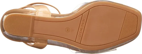 Vista 4 de NINE WEST Sandalias de cuña con correa al tobillo para mujer KLEAR3