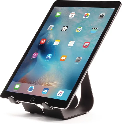 Vista 7 de Thought Out Simplex Steel Stand Negro - Fabricado en Estados Unidos - Compatible con Apple iPad