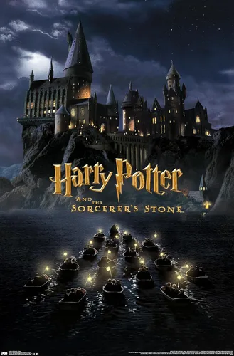 Vista 8 de Trends International Harry Potter y la piedra del hechicero - Póster de pared de una hoja de castillo, 14.72 x 22.37 pulgadas, versión enmarcada