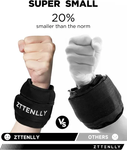 Vista 2 de Pesas de tobillo ajustables para mujeres, hombres y niños 1 par de 5, 10, 15, 18 y 20 libras, correas de peso para pierna, muñeca, tobillo, yoga
