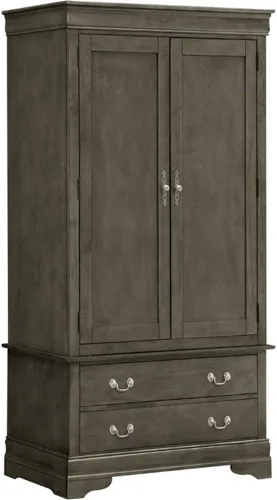 Vista 4 de Glory Furniture Louis Phillipe - Armario de 2 cajones en color beige