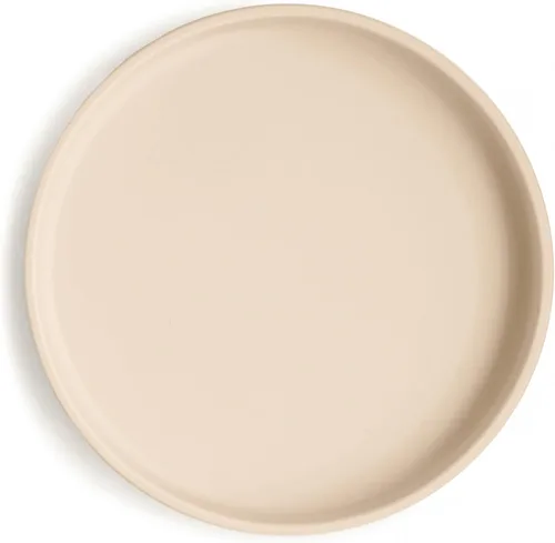 Vista 17 de mushie Plato de Succión Clásico de Silicona Diseño Antideslizante Libre de BPA (Blush)