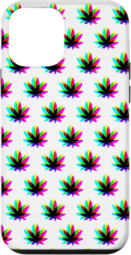 Vista 16 de Funda para iPhone 13 Pro Max Weed Pattern Colorido Psicodélico Marihuana Cannabis Stoner Case
