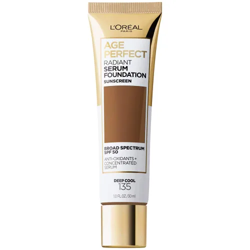 Vista 15 de L'Oreal Paris Age Perfect - Base de suero radiante con SPF 50, almendra, 1 onza