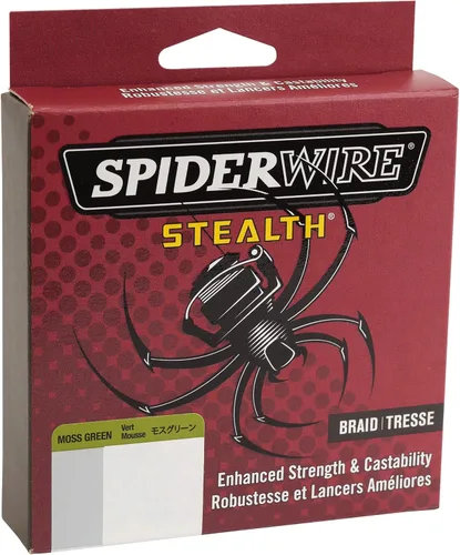 Vista 4 de Spiderwire Stealth Braid 3000 Yardas Verde musgo