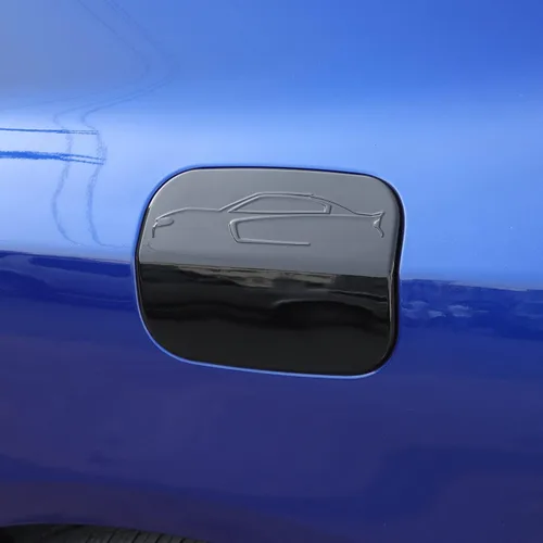 Vista 7 de RAZPOY Tapa de tapón de gasolina para accesorios de carga, cubierta de puerta de tanque de gasolina compatible con Dodge Charger 2011-2024, plástico