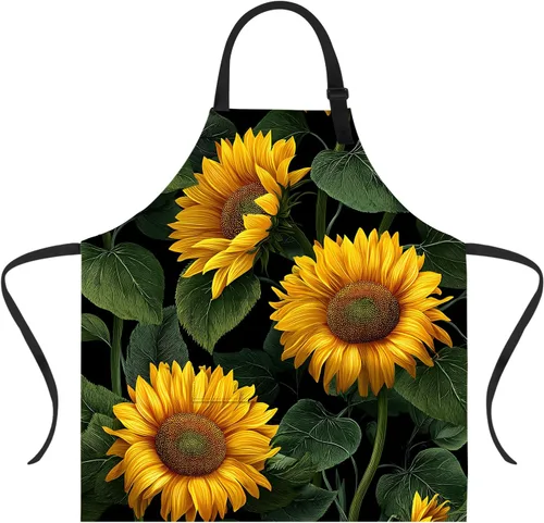 Vista 13 de Delantal divertido con 2 bolsillos para hombres y mujeres, barbacoa, parrilla, delantales con babero ajustable, regalos, cocina, cocina de la cocina