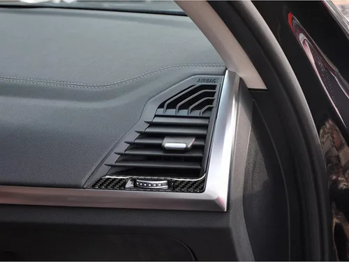 Vista 6 de Compatible con panel de marco de salida de aire acondicionado de fibra de carbono, marco de salida de aire, cubierta interior para BMW X3 G01 G08