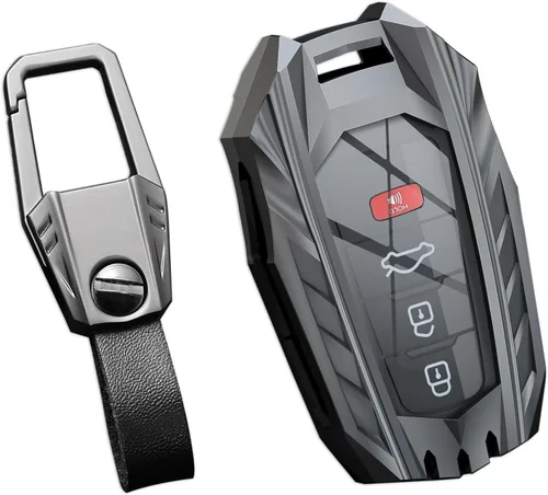 Vista 29 de Funda para Llavero Audi, Llavero, Protección de Aleación de Zinc Funda para Llave de Automóvil para A3 A4 A5 A6 Q7 Q5 TTS SQ5 R8 RS4 RS5 S5