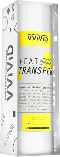 Vista 23 de VVIViD V2 Powerplay Premium Line HTV película de vinilo de transferencia de calor (negro, 1 pie x 3 pies)