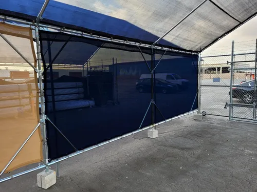 Vista 2 de Toldo de malla HD de 5 x 12 pulgadas (negro)