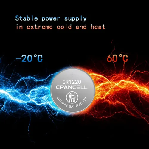Vista 5 de CPANCELL Baterías de litio CR1220 Batería de alta capacidad de 3 V (5 unidades)