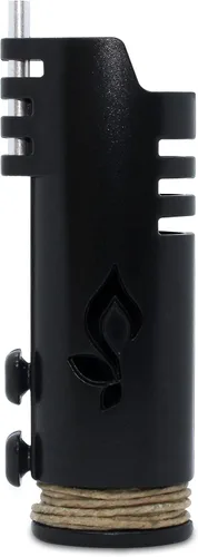 Vista 6 de Paquete de Mecha de Cáñamo: Rollo Beeline de 200 Pies + 1 Encendedor de Mecha Hemplights (Negro)