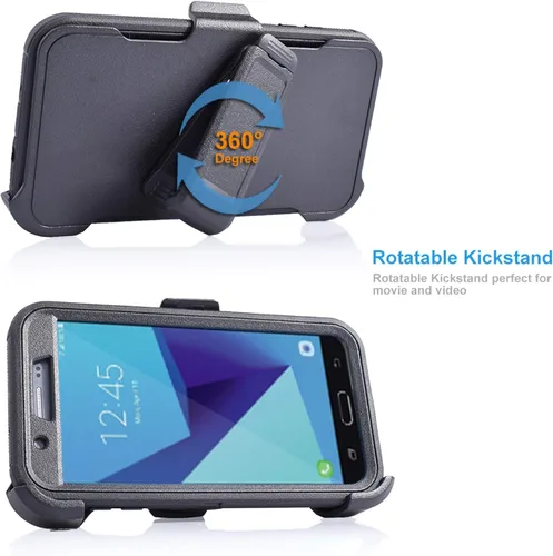 Vista 3 de A10E Customerfirst - Funda para Samsung Galaxy A10E [protección de cuatro capas] Funda protectora resistente, cuerpo resistente, cubierta completa