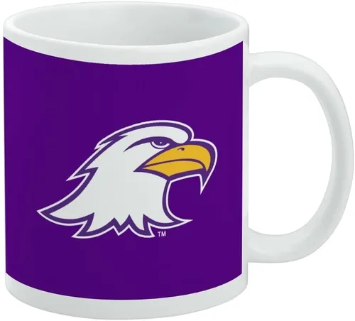Vista 166 de Taza de cerámica con el logotipo principal de la Universidad Rider, taza de regalo novedosa para café, té y bebidas calientes, 11oz, blanca