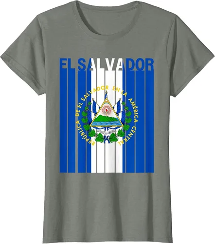 Vista 36 de Camiseta con la bandera de El Salvador