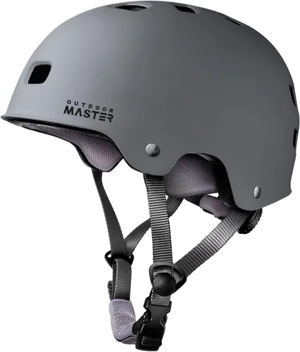Vista 7 de OutdoorMaster - Casco de patineta y ciclismo, dos forros extraíbles, ventilación, para varios deportes, scooter, patinaje en línea, patinaje