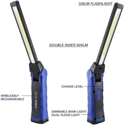 Vista 2 de Astro Tools 52SL 500x2 lúmenes Luz LED delgada plegable recargable sin cables de doble cara, 1 unidad