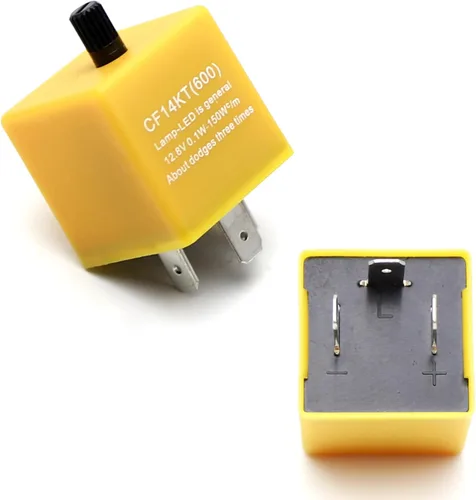 Vista 7 de iJDMTOY 3 pines CF14 EP35 Relé de intermitencia LED electrónico para luces de giro LED, solución para el rápido parpadeo de intermitentes