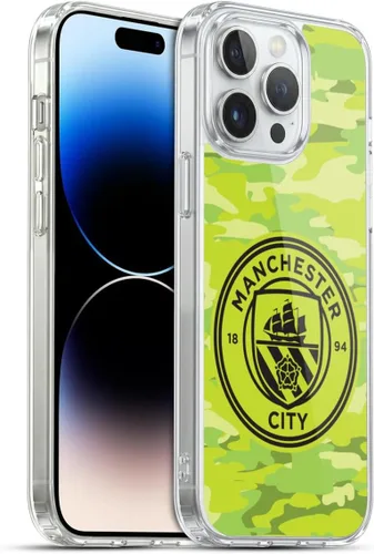 Vista 239 de Head Case Designs Funda de gel con licencia oficial del Manchester City Man City FC Blue Moon Badge Camou [protección de grado militar] compatible
