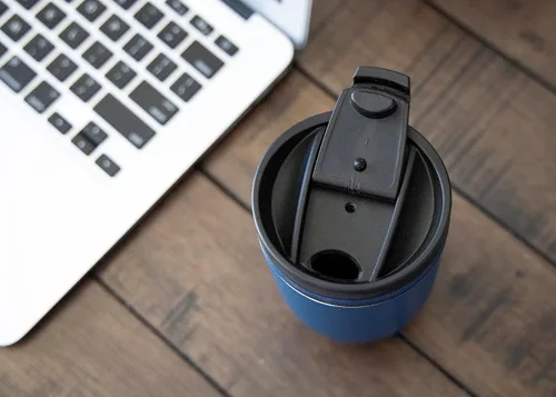 Vista 4 de MIRA Taza de café de viaje de 16 onzas, vaso aislado de acero inoxidable con tapa de rosca, olímpico