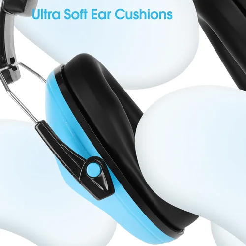 Vista 4 de Floriogra Auriculares con cancelación de ruido para niños/niños pequeños Azul