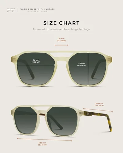 Vista 6 de WearMe Pro Gafas de sol rectangulares grandes polarizadas de doble puente para hombre