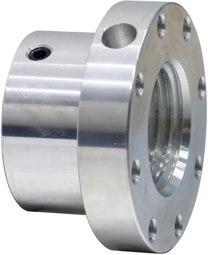 Vista 5 de Placa frontal de torno de 2-1/2 pulgadas, placa frontal de aluminio con tornillo para husillo de 1-1/4 pulgadas x 8TPI